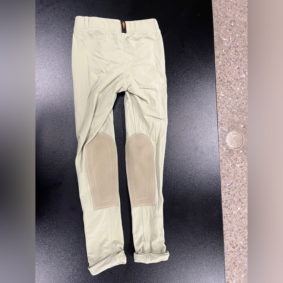 Kerrits Knee Patch Riding Equestrian Breeches Kids Celery Green Small - Picture 3 of 11